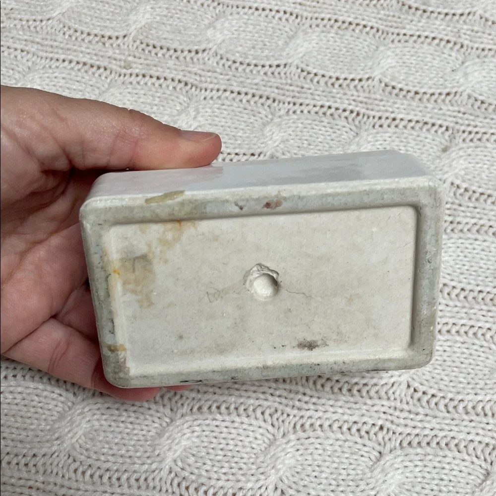 VTG porcelain stamp and envelope moistener used in offices in mid 20th century